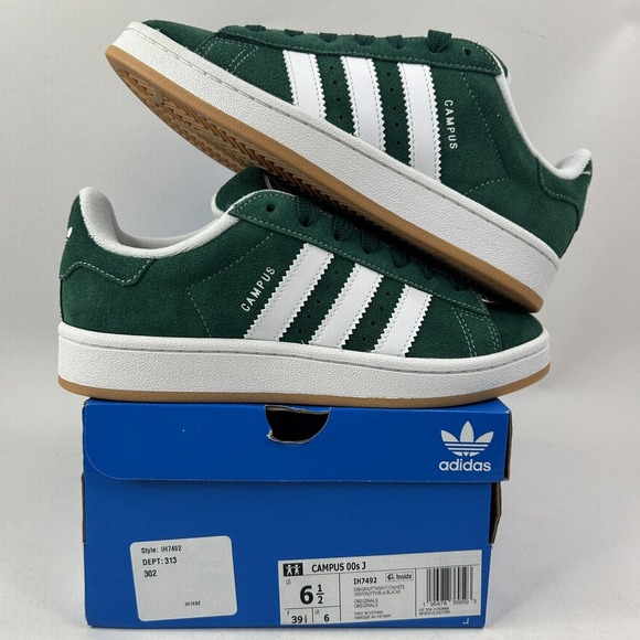 Adidas Shoes Campus 00s “Dark Green White” 2024